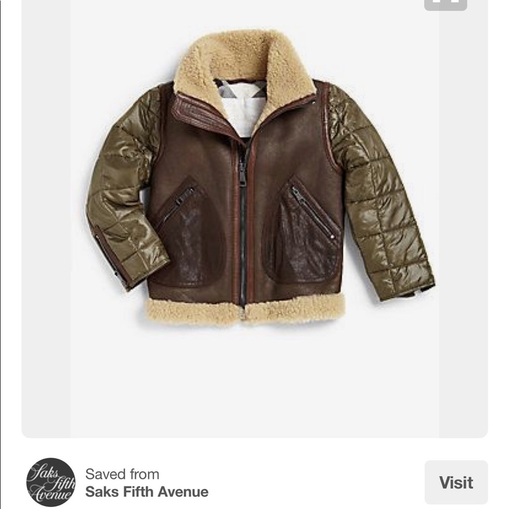 Burberry shearling/puffer coat